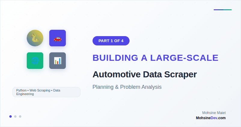 Building a Large-Scale Automotive Data Scraper: Part 1 - Planning & Problem Analysis